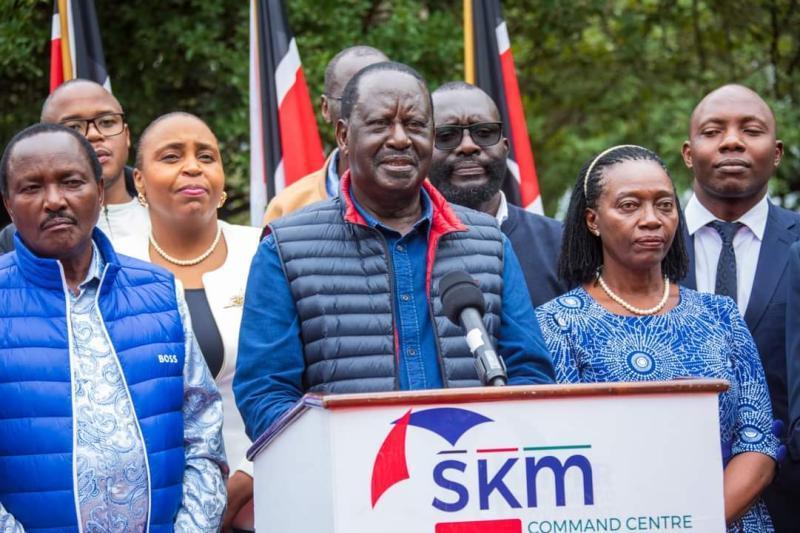 File image of Azimio Leader Raila Odinga.